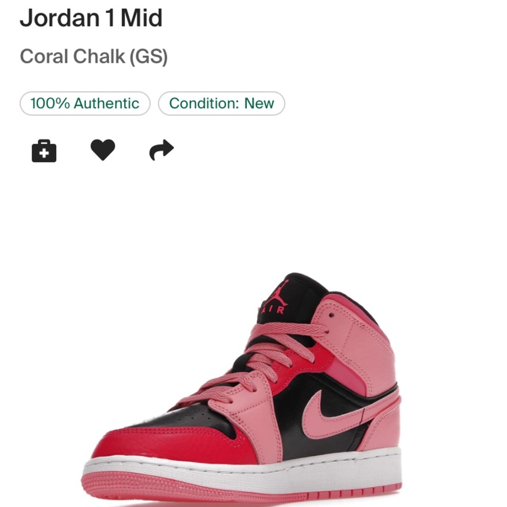 Air Jordan 1 coral pink mids